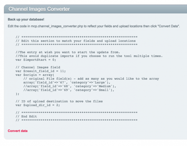 Channel Images Converter for Expression Engine - Mike McBrien